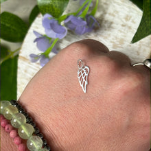 Load image into Gallery viewer, Open Angel Wing Feather 925 Sterling Silver Pendant Charm
