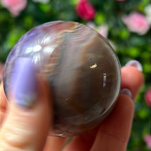 Load image into Gallery viewer, Amethyst &amp; Agate - banded mexican agate Sphere
