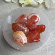 Load image into Gallery viewer, Banded Carnelian Tumble Tumblestone

