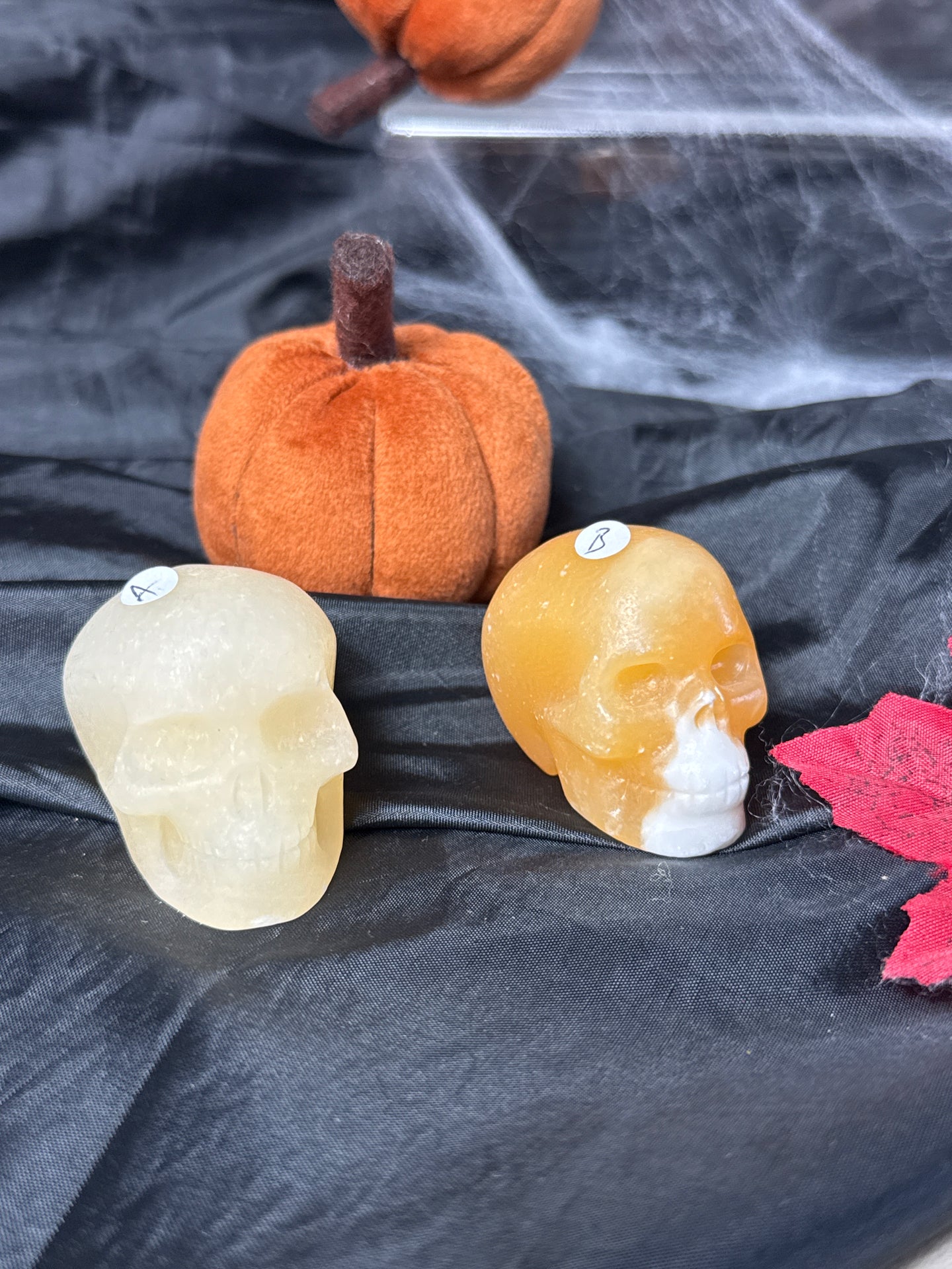 Orange Calcite Skull