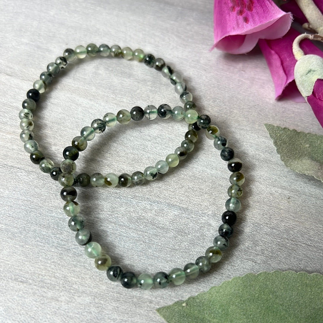 Prehnite Bracelet - 4mm