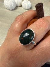 Load image into Gallery viewer, Bloodstone 925 Sterling Silver Ring - Size Q
