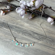 Load image into Gallery viewer, Ethiopian Opal Sterling Drop Necklace
