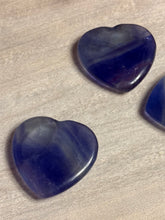 Load image into Gallery viewer, Blue Fluorite Palm Worry Stone
