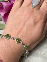 Load image into Gallery viewer, Vessonite (Green Garnet) Rare Sterling Silver 925 Bracelet
