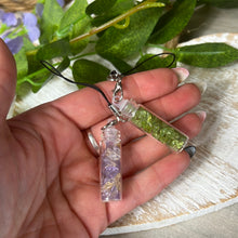 Load image into Gallery viewer, Peridot or Ametrine Mini Phone Charm Chain Accessories Keyring
