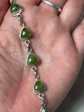 Load image into Gallery viewer, Vessonite (Green Garnet) Rare Sterling Silver 925 Bracelet
