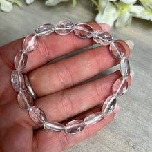 Load image into Gallery viewer, LAST Clear Quartz Facet Bracelet
