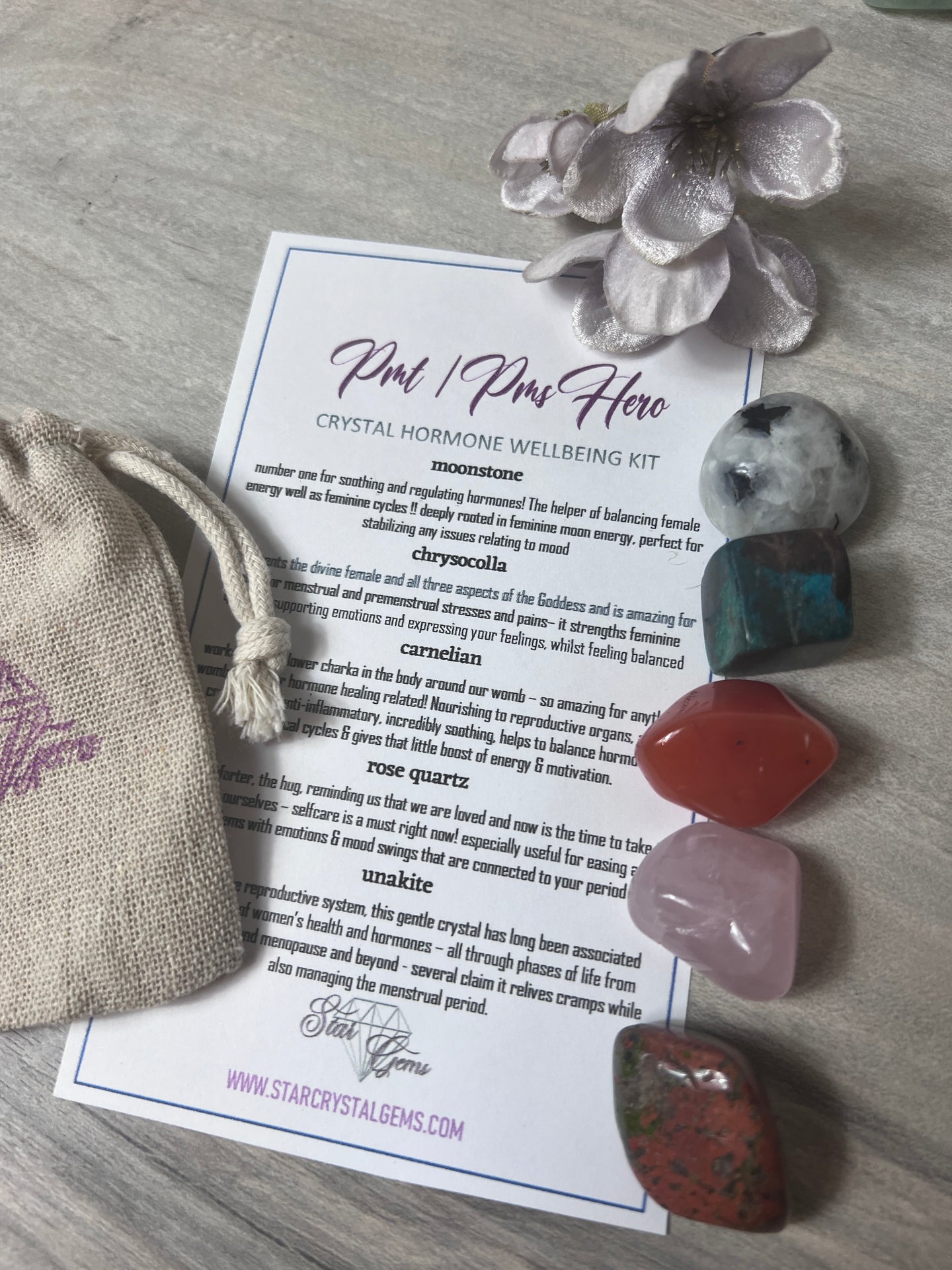 Starcrystalgems - PMT PMS Hero - Tumblestone Kit