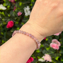 Load image into Gallery viewer, Lavender Rose 6mm Bead Bracelet
