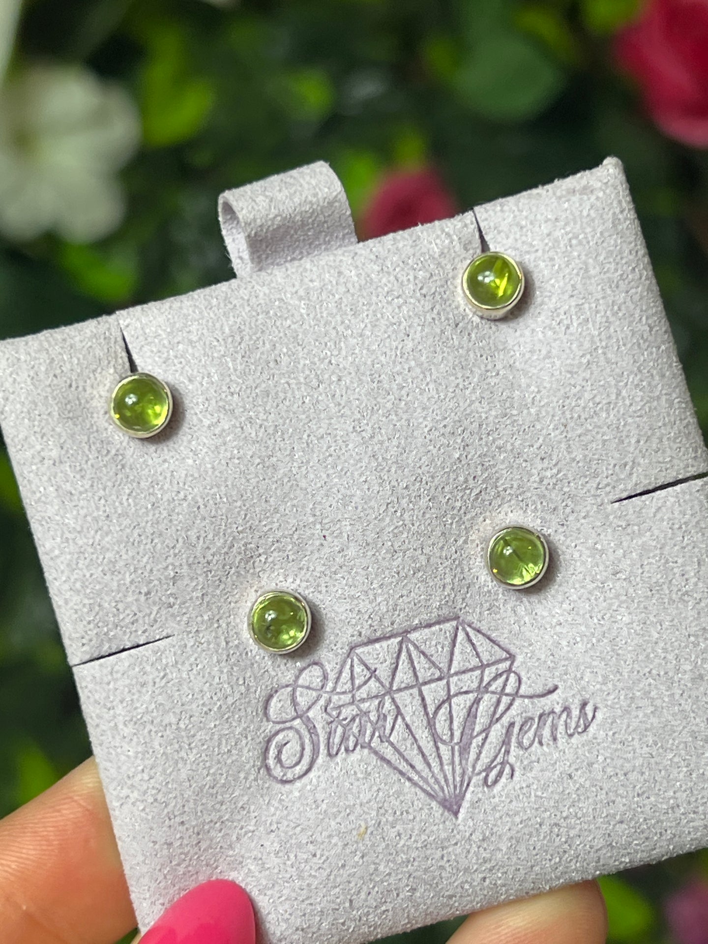 Peridot 925 Sterling Studs Earrings