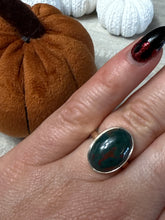 Load image into Gallery viewer, Bloodstone 925 Sterling Silver Ring - Size K
