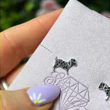 Load image into Gallery viewer, Dog Zircona 925 Sterling Studs Earrings
