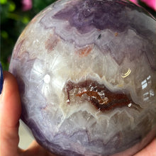 Load image into Gallery viewer, XL Amethyst Agate Sphere
