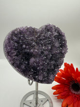 Load image into Gallery viewer, Stunning Amethyst Druzy Heart
