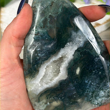 Load image into Gallery viewer, Moss Agate Freeform Flame
