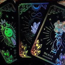 Load image into Gallery viewer, GOLD Crystalstruck Tarot Cards Card Deck - By Moonstruck Crystals
