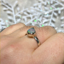 Load image into Gallery viewer, Ethiopian Opal Raw 925 Sterling Silver Ring - Size P 1/2
