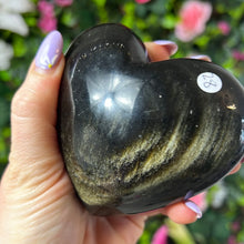 Load image into Gallery viewer, Golden Obsidian Large Heart
