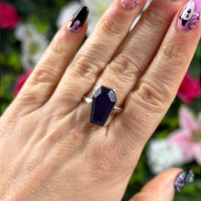 Load image into Gallery viewer, Amethyst Coffin 925 Sterling Silver Ring - Size U 1/2
