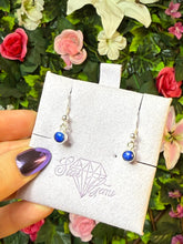 Load image into Gallery viewer, Birthstone Earrings in Sterling Silver &amp; Gold
