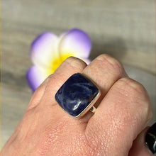 Load image into Gallery viewer, Sodalite 925 Silver Ring -  Size S
