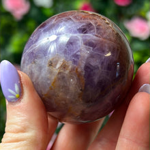 Load image into Gallery viewer, Amethyst &amp; Agate - banded mexican agate Sphere
