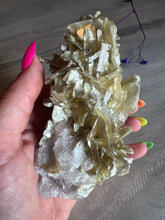 Load image into Gallery viewer, Rare Golden Star Mica plus calcite &amp; quartz Specimen
