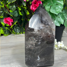 Load image into Gallery viewer, XL Smoky Quartz &amp; Lodolite Tower Point with Phantoms 6KG
