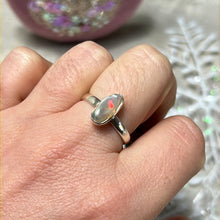 Load image into Gallery viewer, Ethiopian Opal Raw 925 Sterling Silver Ring - Size P 1/2 - Q
