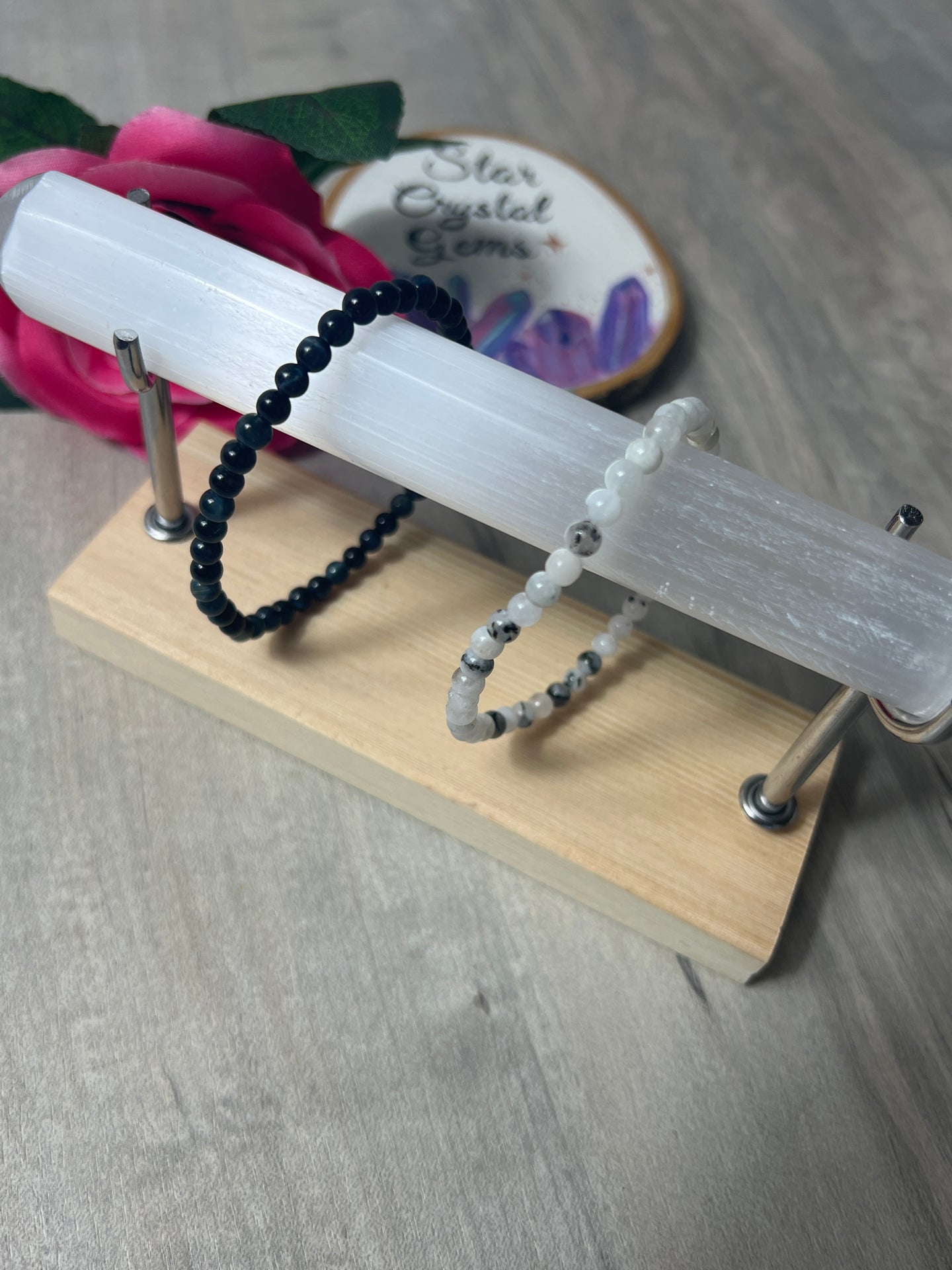 Bracelet Selenite Charging Jewellery Stand Holder