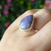 Load image into Gallery viewer, Adjustable Purple Jade Jadeite 925 Sterling Silver Ring
