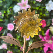 Load image into Gallery viewer, Large Yellow Fluorite Sunflower
