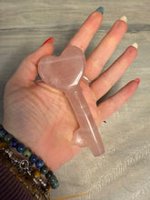 Load image into Gallery viewer, Rose Quartz Key Hand carved
