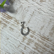 Load image into Gallery viewer, Good Luck Horseshoe 925 Sterling Silver Pendant Charm
