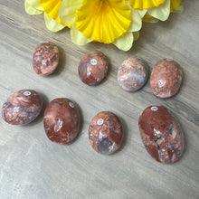 Load image into Gallery viewer, Pink Druzy Petal Agate Palm Pebble
