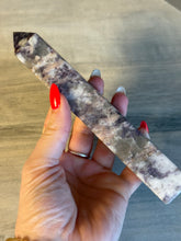 Load image into Gallery viewer, Rare Kunzite Lepidolite Smokey Unicorn Tower Point
