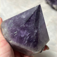 Load image into Gallery viewer, Amethyst Half &amp; Half Polished Raw Tower Points
