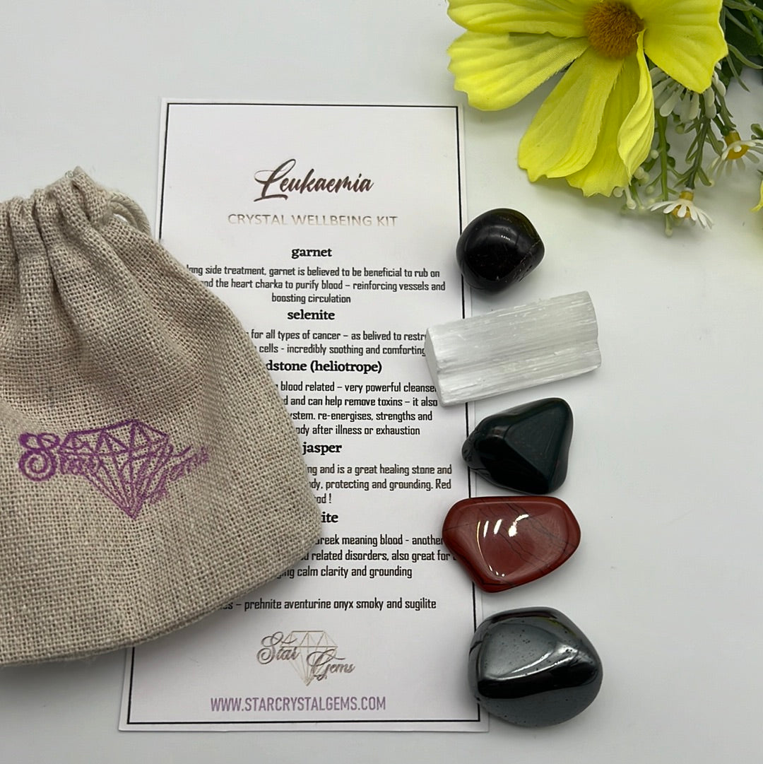 Starcrystalgems - Leukaemia Cancer Support - Tumblestone Kit