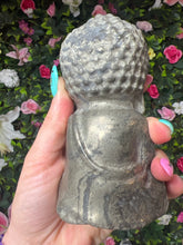 Load image into Gallery viewer, Large Pyrite Baby Buddha
