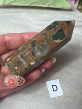 Load image into Gallery viewer, Rhyolite Rainforest Jasper Tower Point
