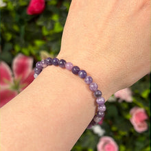 Load image into Gallery viewer, Lepidolite 6mm Bead Bracelet
