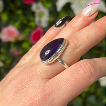 Load image into Gallery viewer, Amethyst 925 Silver Ring -  Size N 1/2
