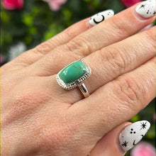 Load image into Gallery viewer, Cornish Turquoise 925 Sterling Silver Ring - Size N 1/2
