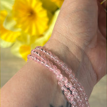 Load image into Gallery viewer, Pink Topaz Trio Wrap around Bead Bracelet / Necklace
