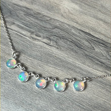 Load image into Gallery viewer, Ethiopian Opal Sterling Drop Necklace

