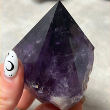 Load image into Gallery viewer, Amethyst Half &amp; Half Polished Raw Tower Points
