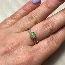 Load image into Gallery viewer, Ethiopian Opal 925 Sterling Silver Ring - Size P
