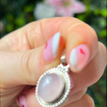 Load image into Gallery viewer, Morganite 925 Sterling Silver Pendant

