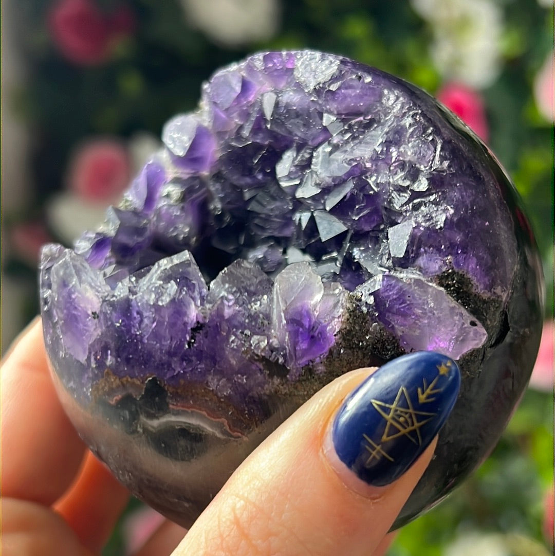 Druzy Amethyst Sphere